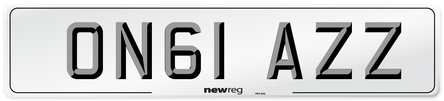 ON61 AZZ Number Plate from New Reg